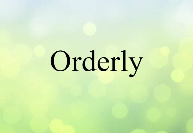 orderly