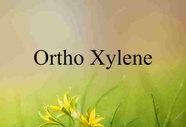 Ortho-xylene (noun) Definition, Meaning & Examples