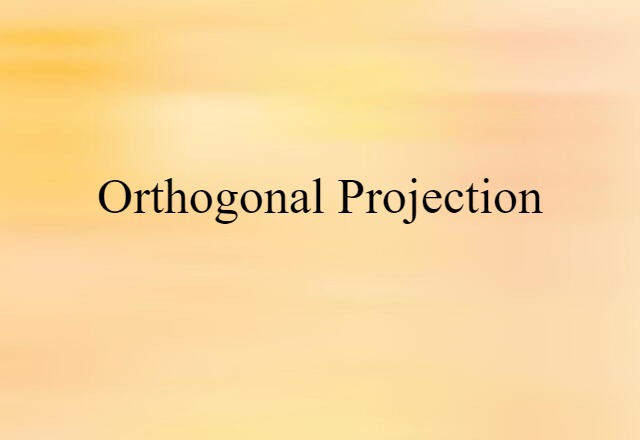 orthogonal projection