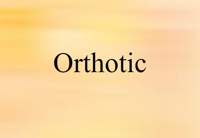 orthotic