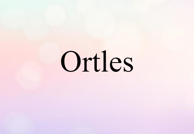 Ortles