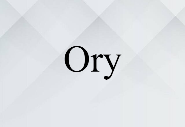 ory