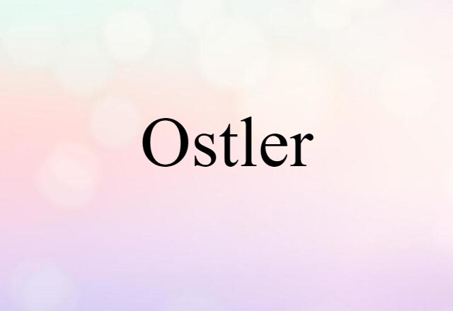 ostler