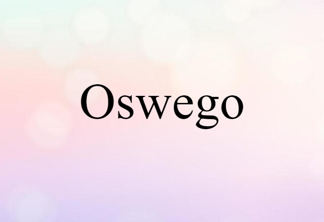 Oswego (noun) Definition, Meaning & Examples