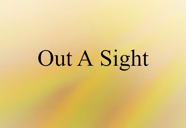 Out-a-sight (noun) Definition, Meaning & Examples