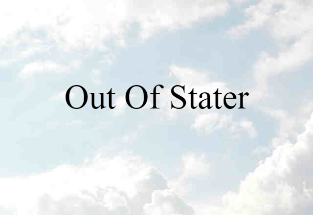 out of stater