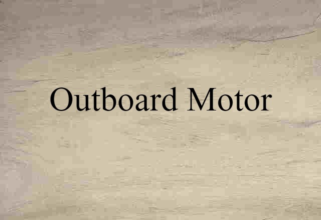 outboard motor