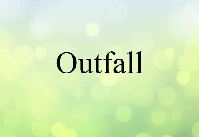 outfall