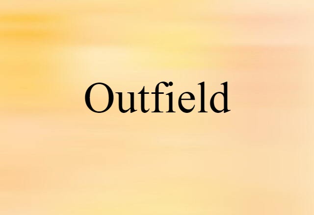 Outfield (noun) Definition, Meaning & Examples