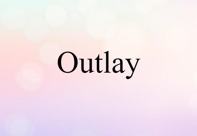 Outlay (noun) Definition, Meaning & Examples