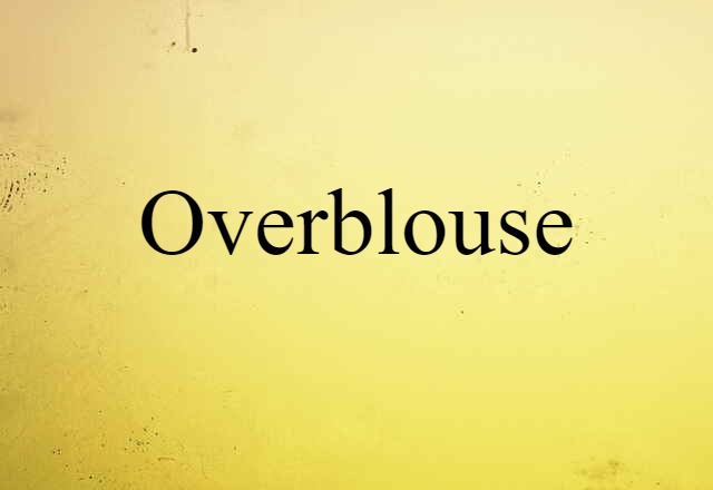 Overblouse (noun) Definition, Meaning & Examples