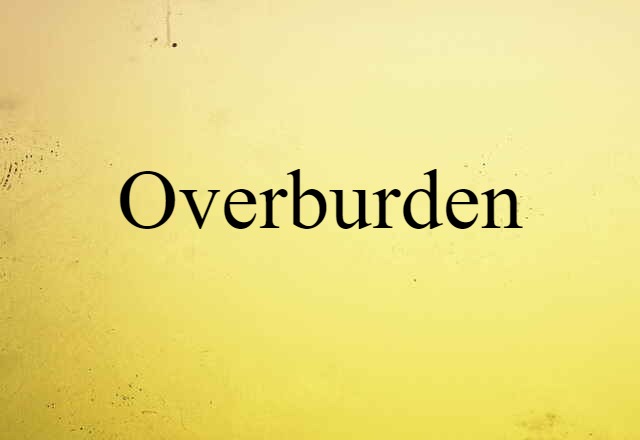 overburden