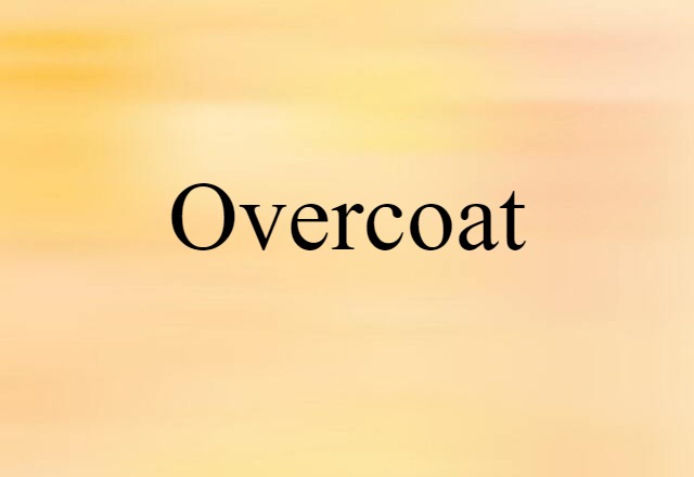 Overcoat (noun) Definition, Meaning & Examples