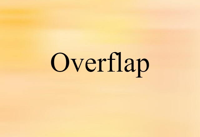 Overflap (noun) Definition, Meaning & Examples