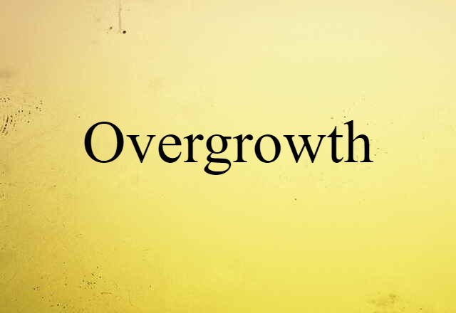 Overgrowth (noun) Definition, Meaning & Examples