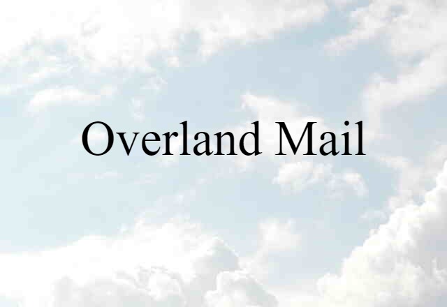 overland mail