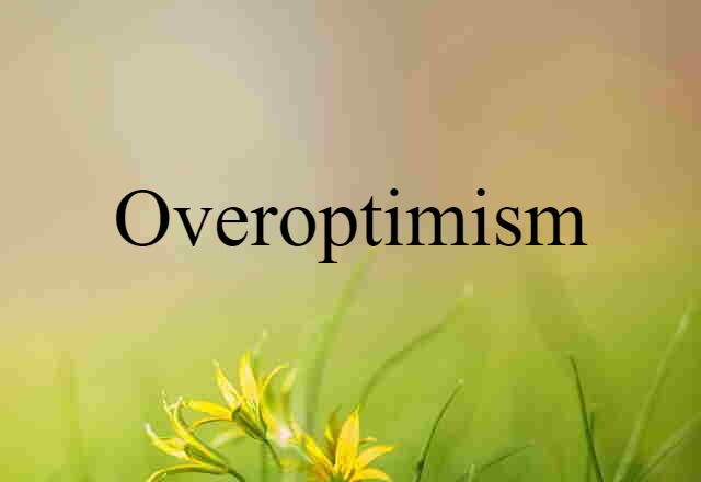 Overoptimism (noun) Definition, Meaning & Examples