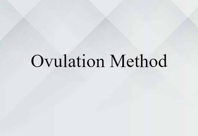 ovulation method