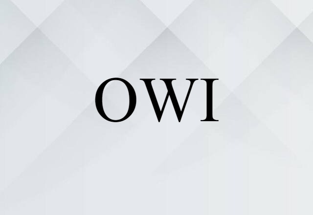 OWI