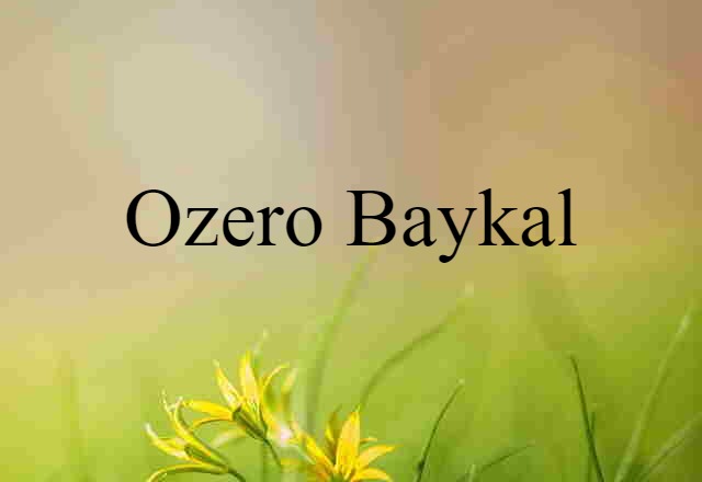 Ozero Baykal