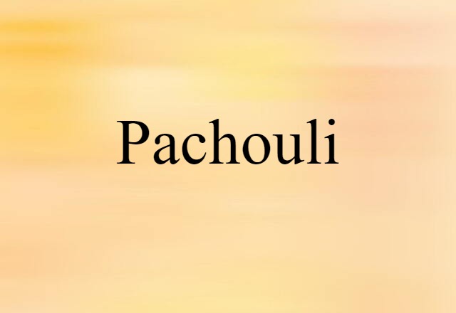 pachouli