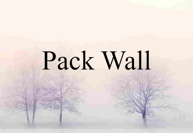 pack wall