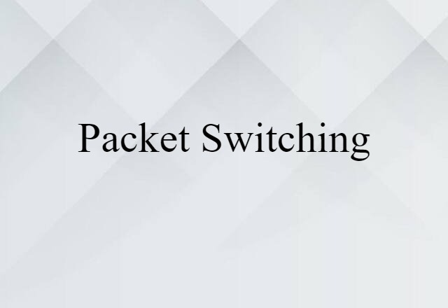 packet switching