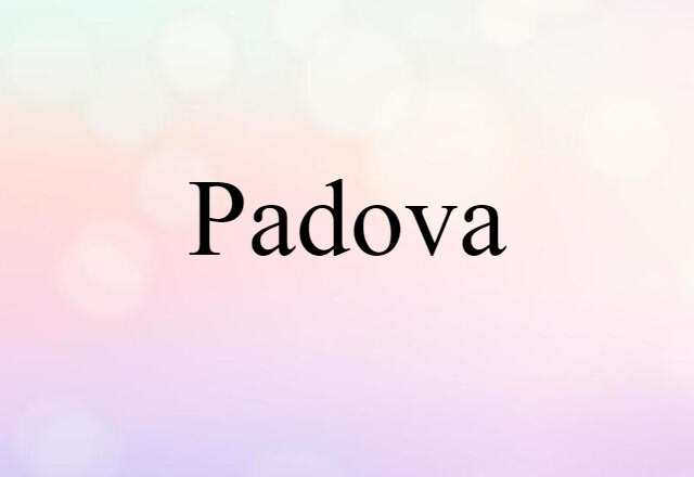 Padova (noun) Definition, Meaning & Examples