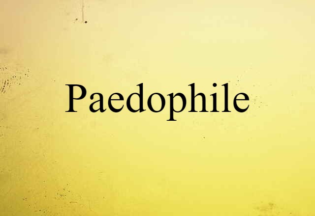 paedophile