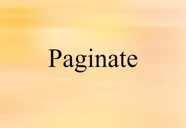 paginate