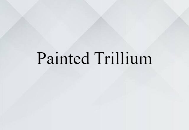 painted trillium