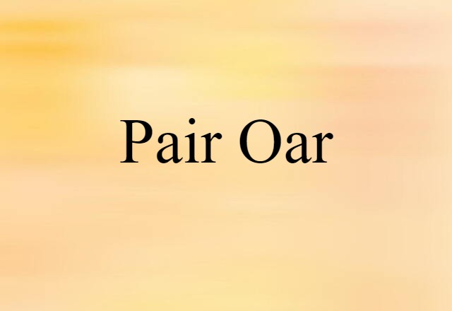 pair-oar