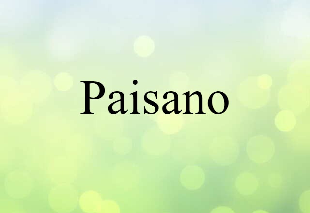 paisano