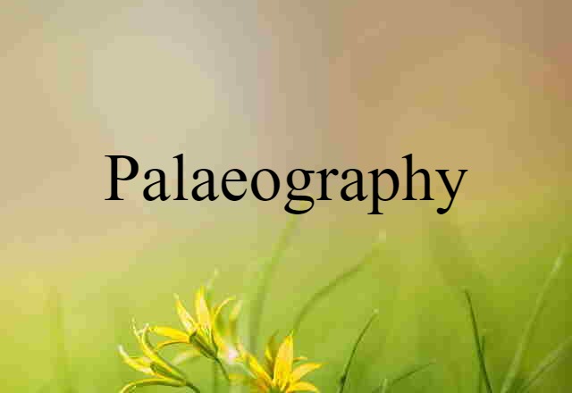 Palaeography (noun) Definition, Meaning & Examples