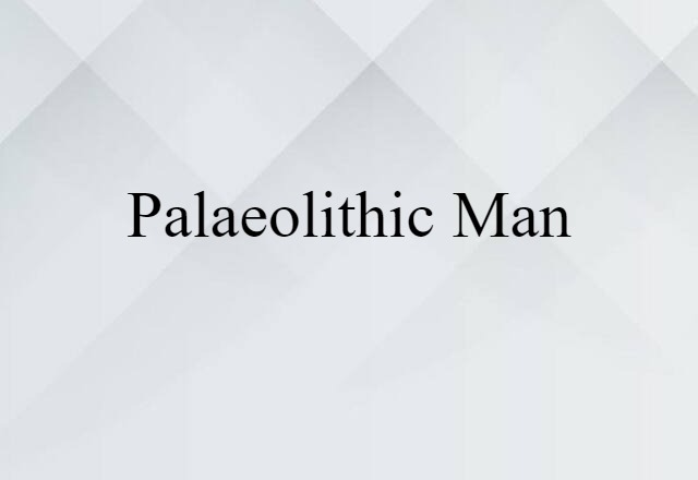 Palaeolithic man