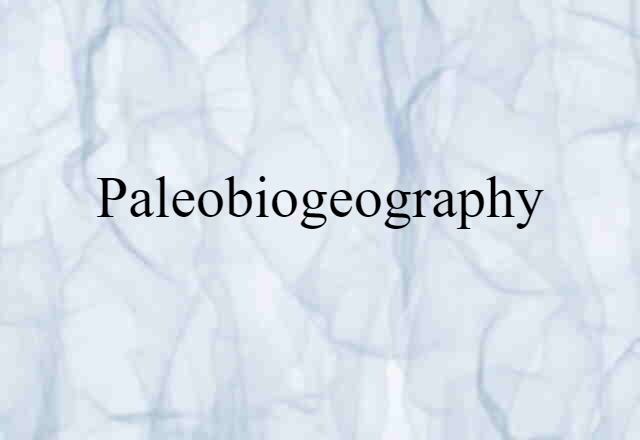 paleobiogeography