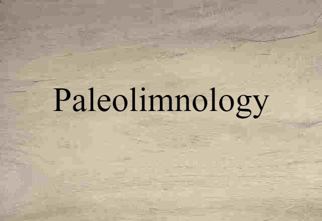 paleolimnology