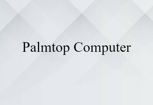 palmtop computer