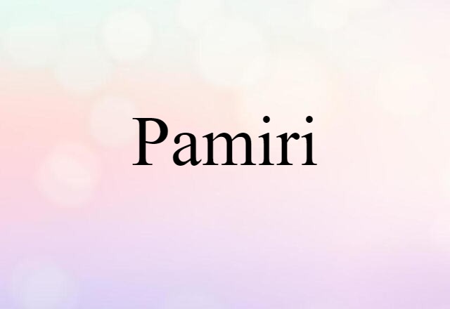 Pamiri