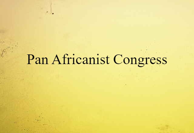 Pan-Africanist Congress