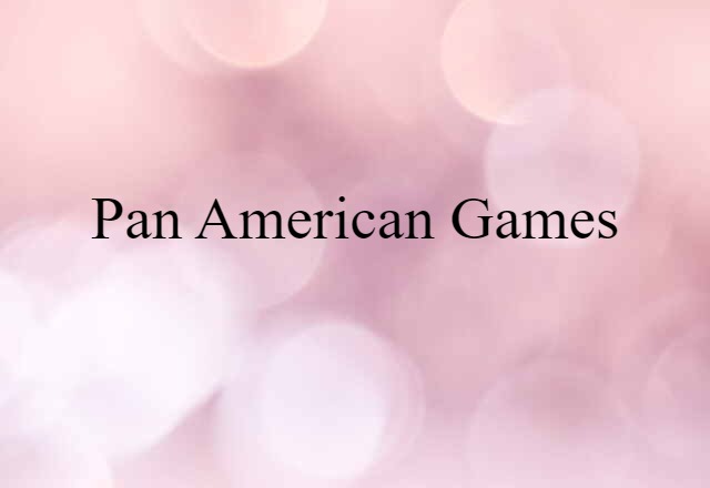 Pan American Games