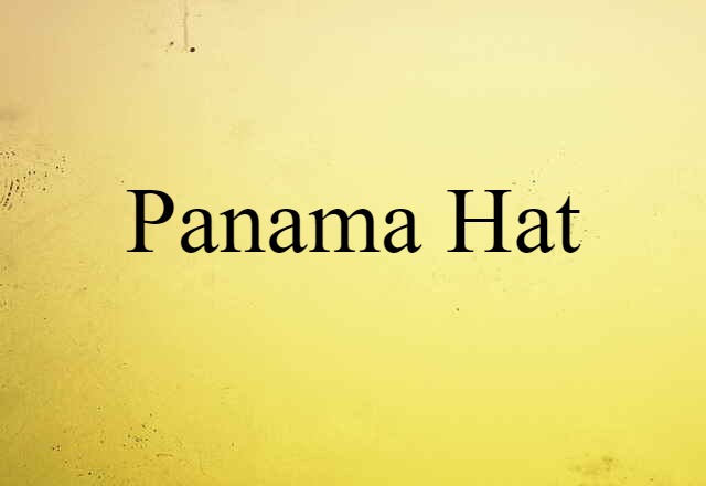 Panama hat