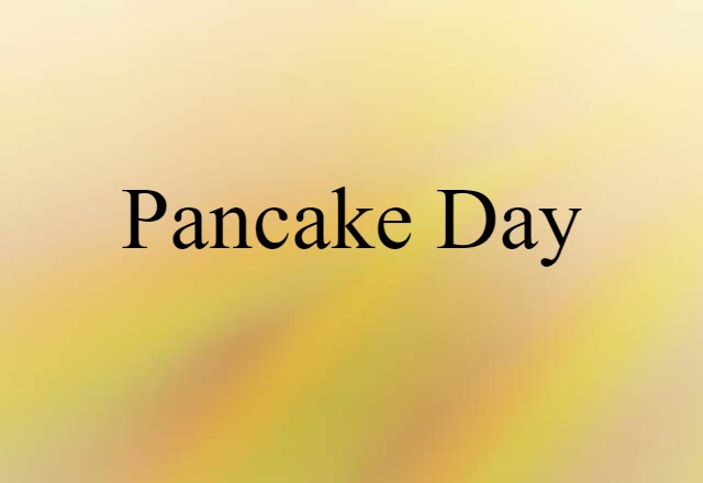 Pancake Day