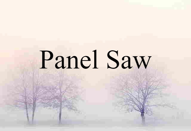 panel saw