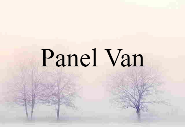 panel van