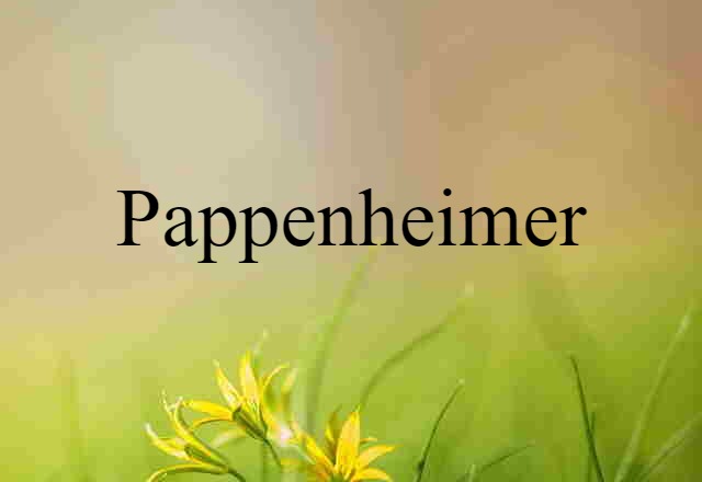 pappenheimer