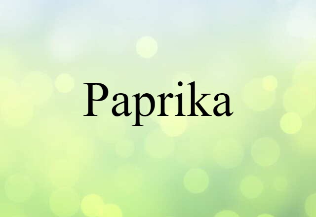 paprika