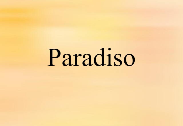 Paradiso