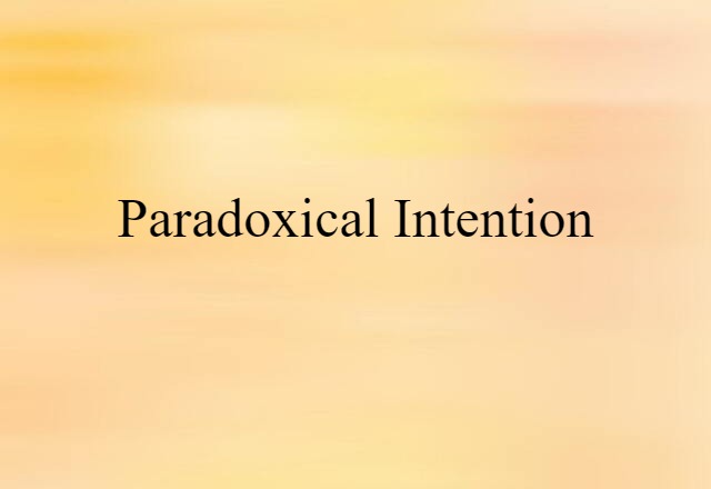 paradoxical intention