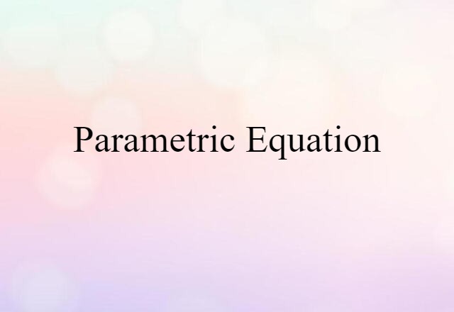 parametric equation